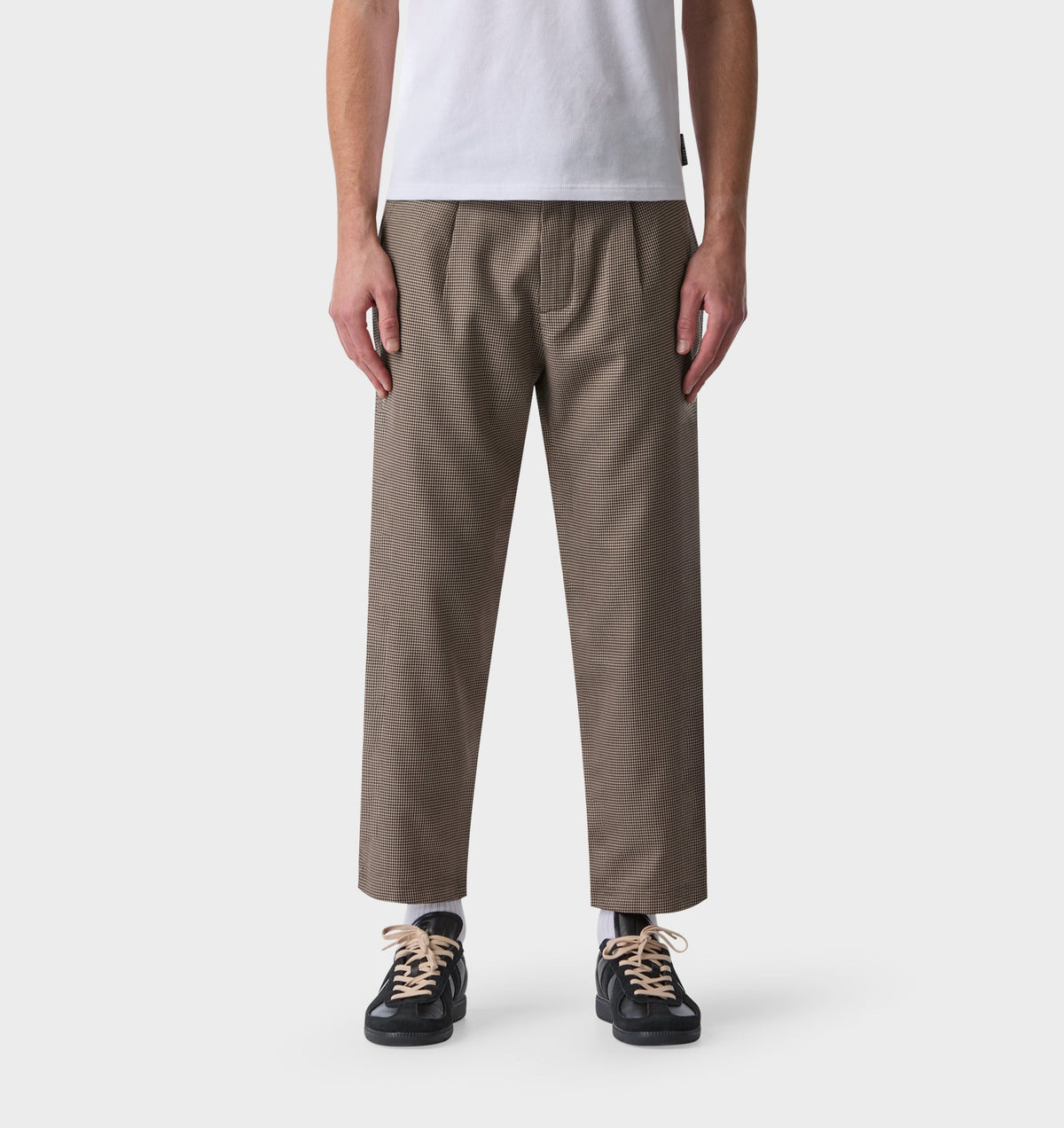 Kobe Pant - Grey Houndstooth