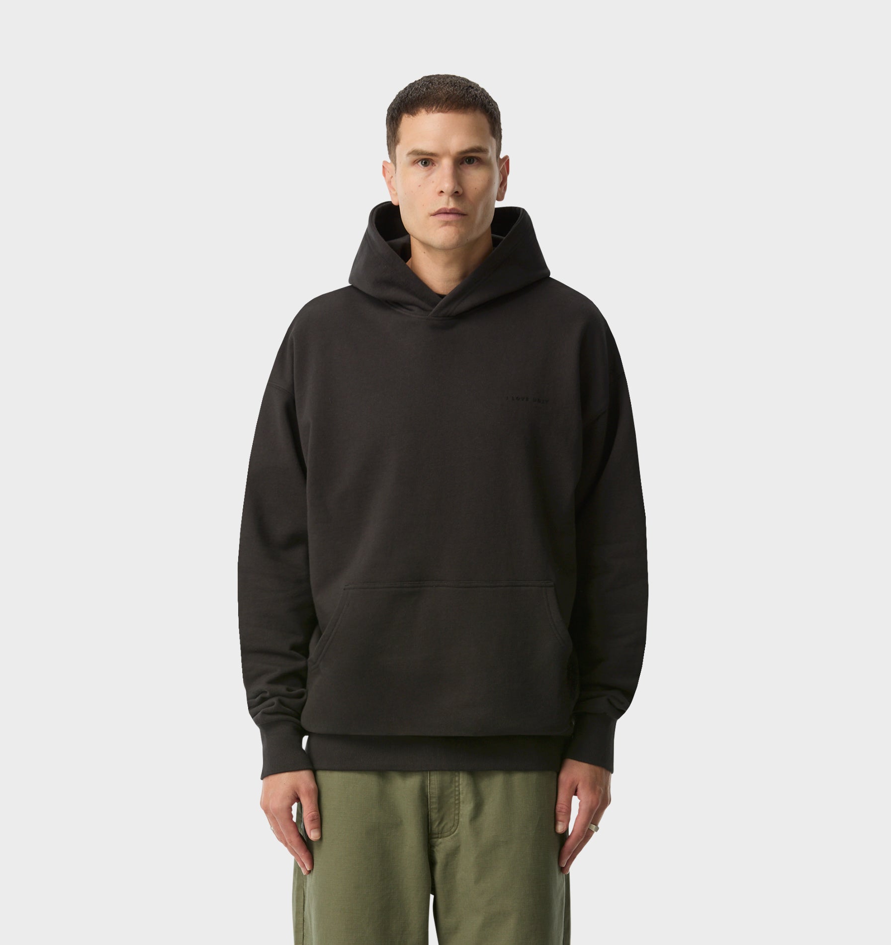 Box Fit Hoodie in Midnight Navy | I Love Ugly US Box Fit Hoodie in Midnight Navy | I Love Ugly US