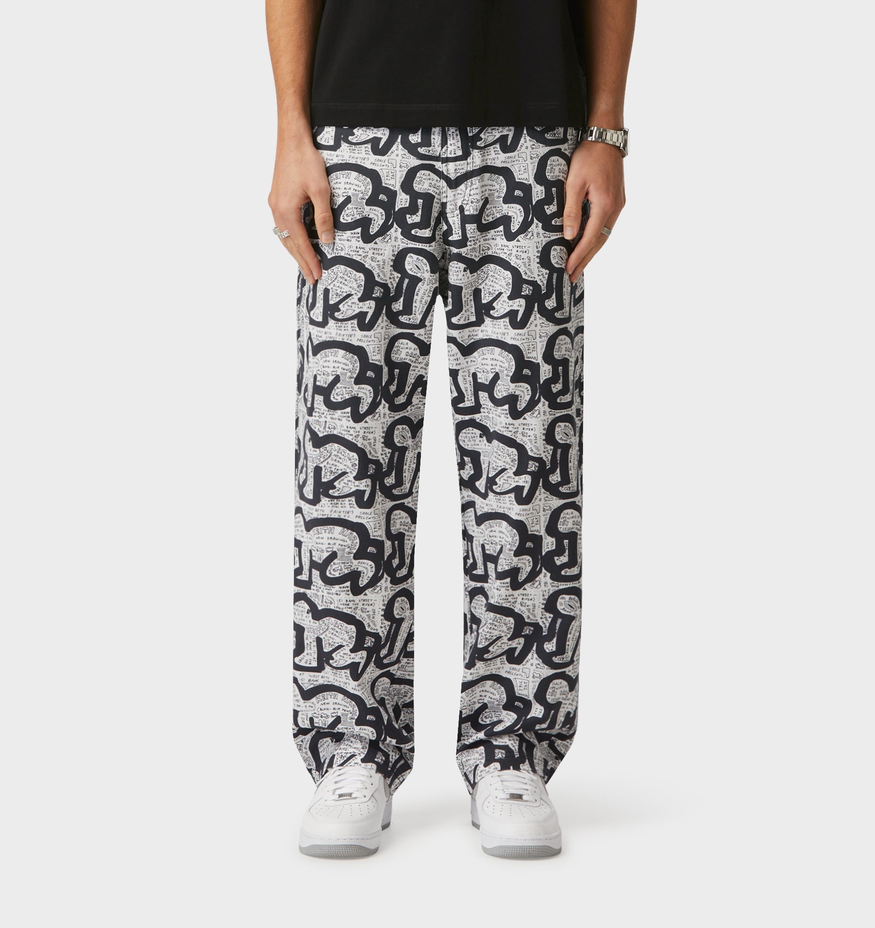 KH Des Refuses Edgar Pant - White/Black