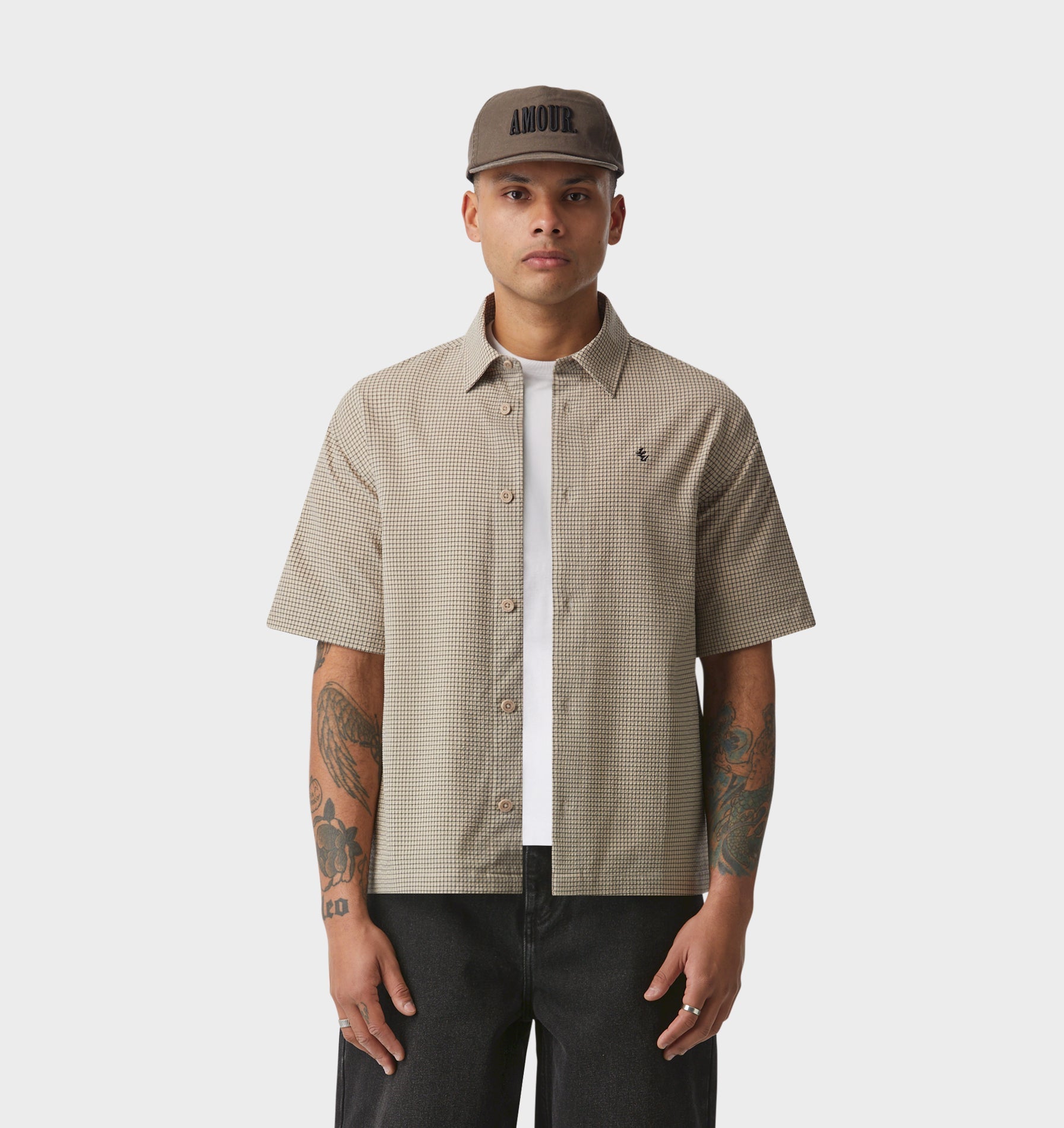 Dawson Boxy SS Shirt - Bone Check