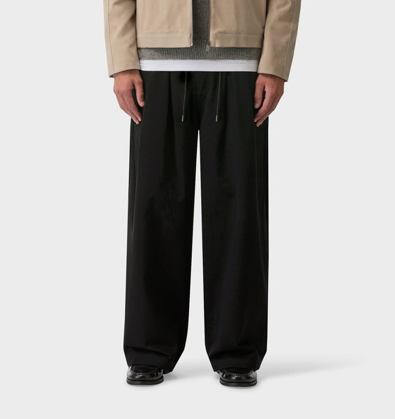 Wide Leg Pleat Pant - Black | I Love Ugly US