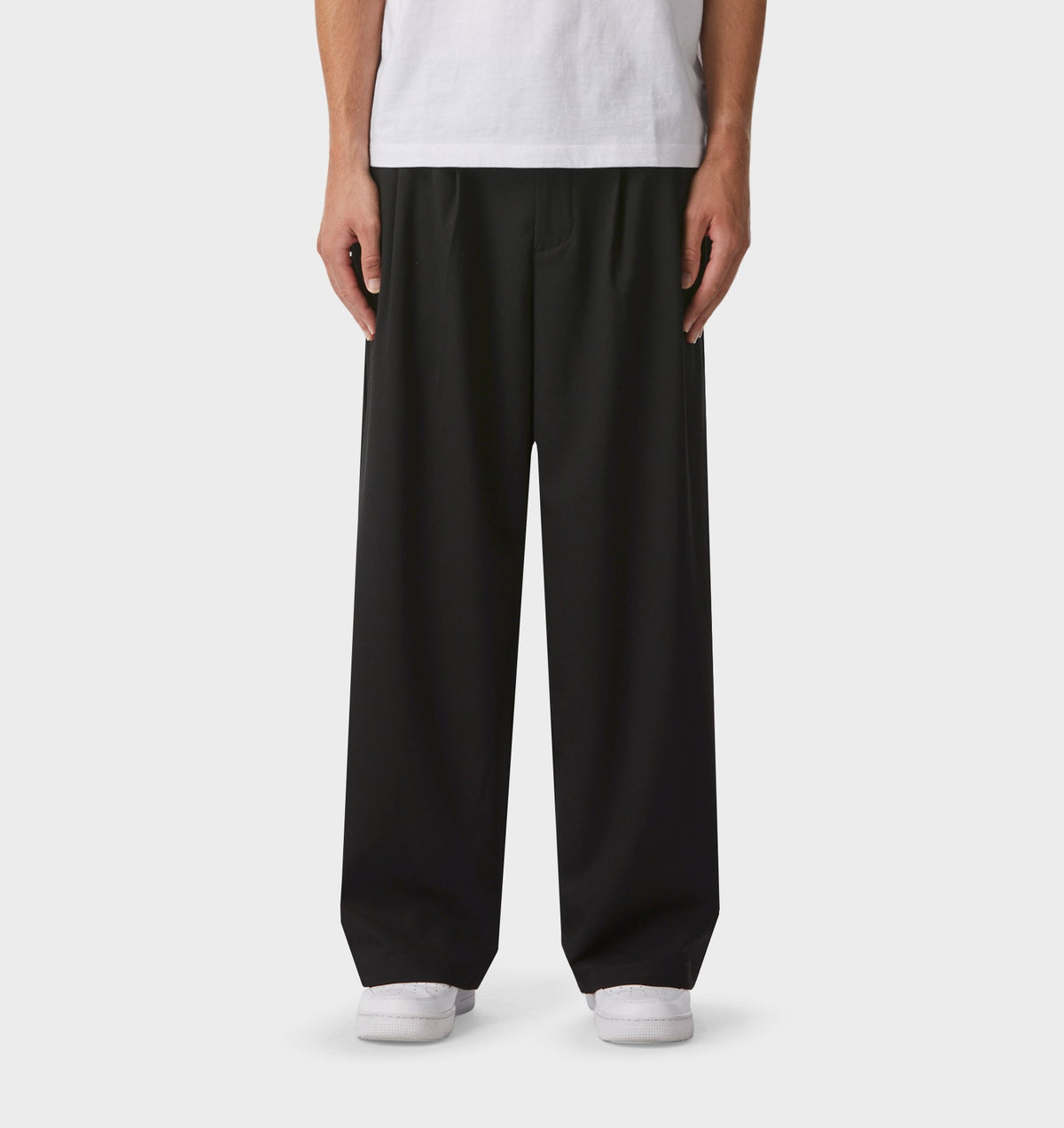 Albert Pleated Pant - Black