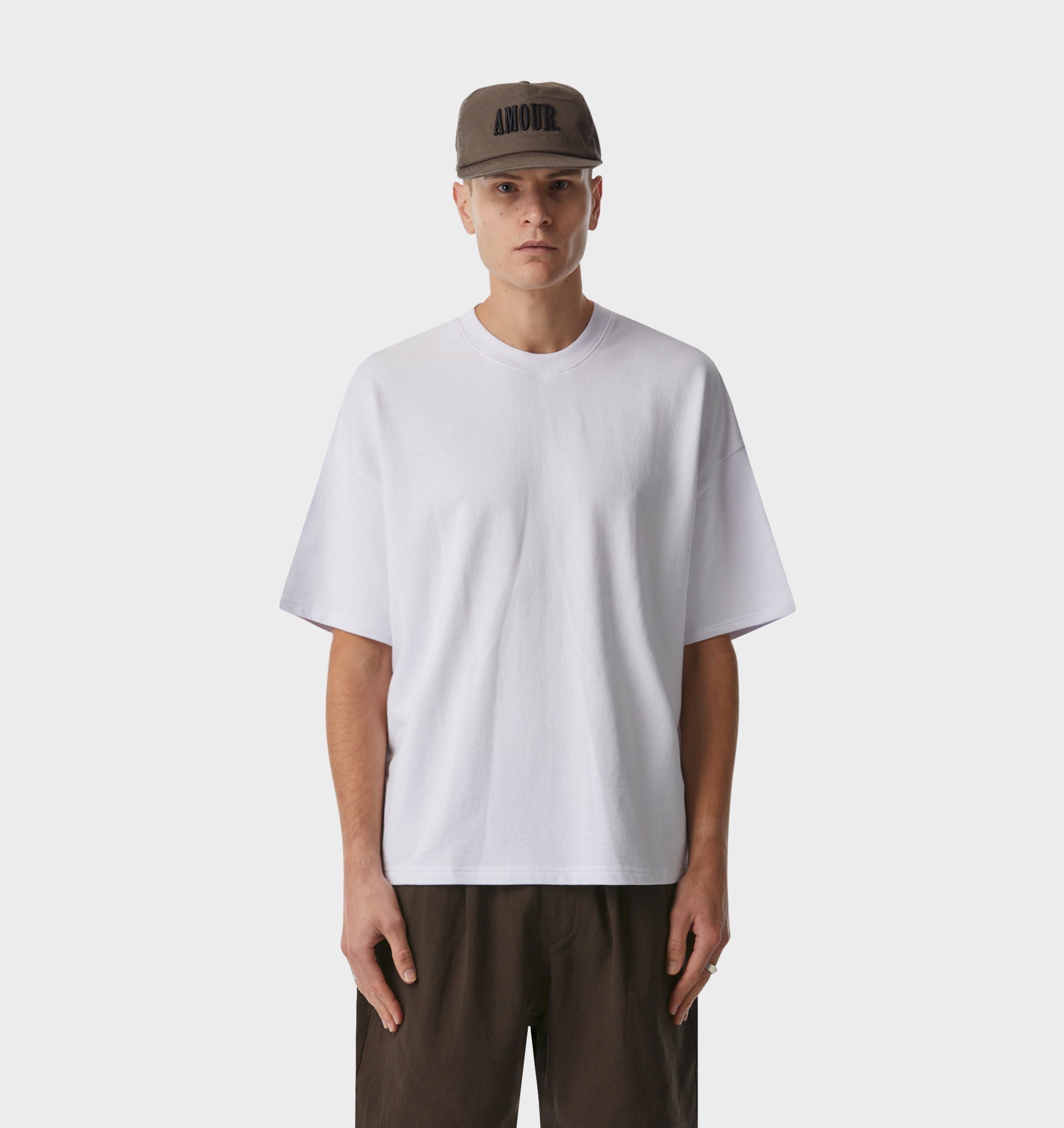 Heavyweight Box Fit Tee in White | I Love Ugly US