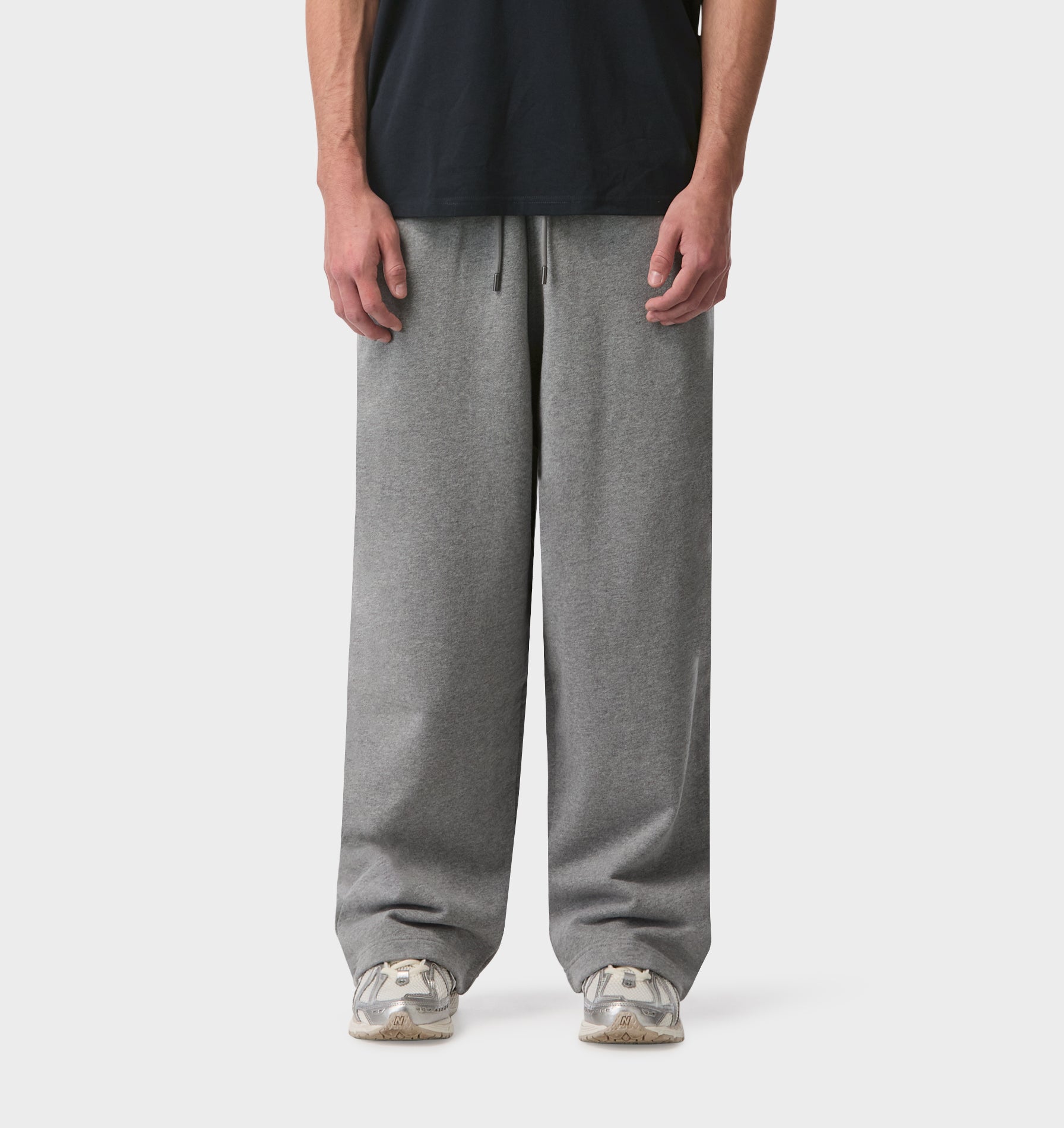Wide Leg Track Pant - Grey Marle | I Love Ugly US