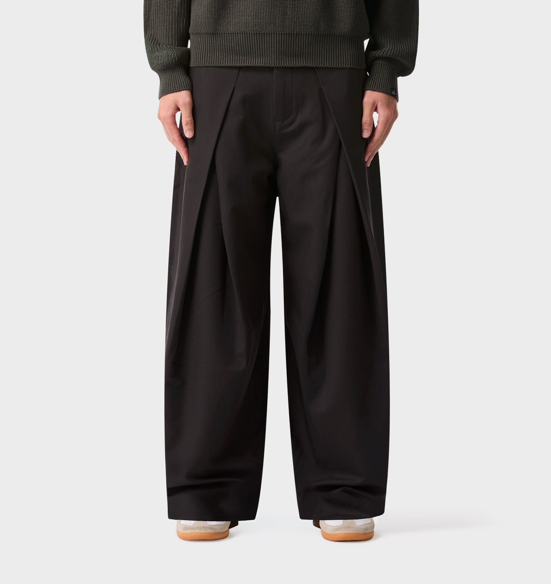Vermont Pleat Pant - Asphalt | I Love Ugly US