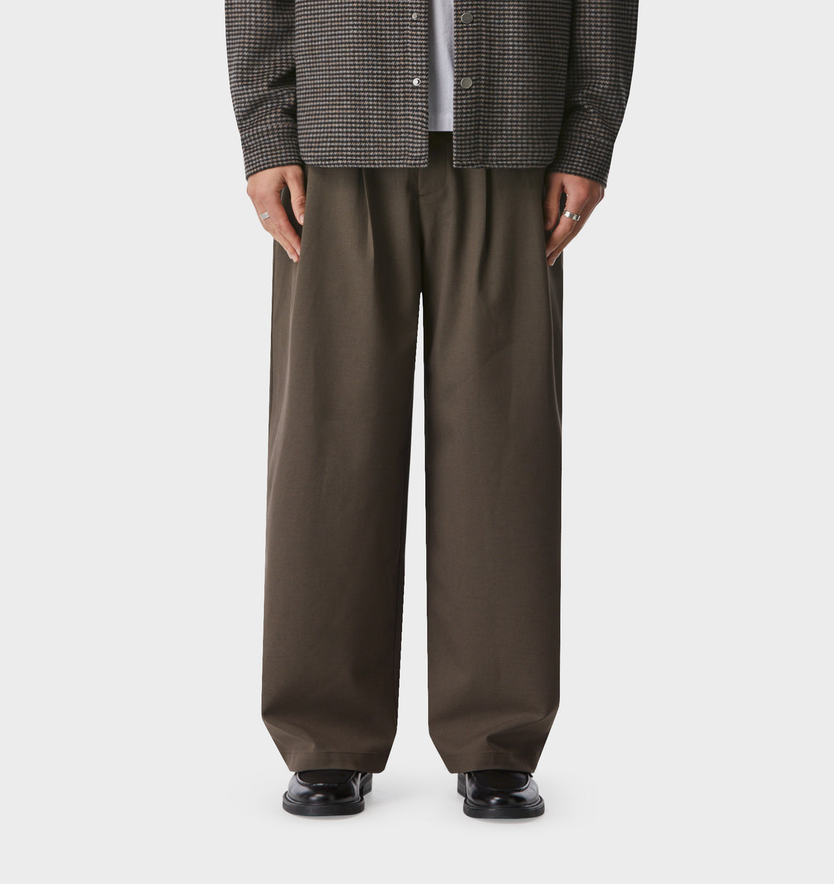 Albert Pleated Pant - Mushroom