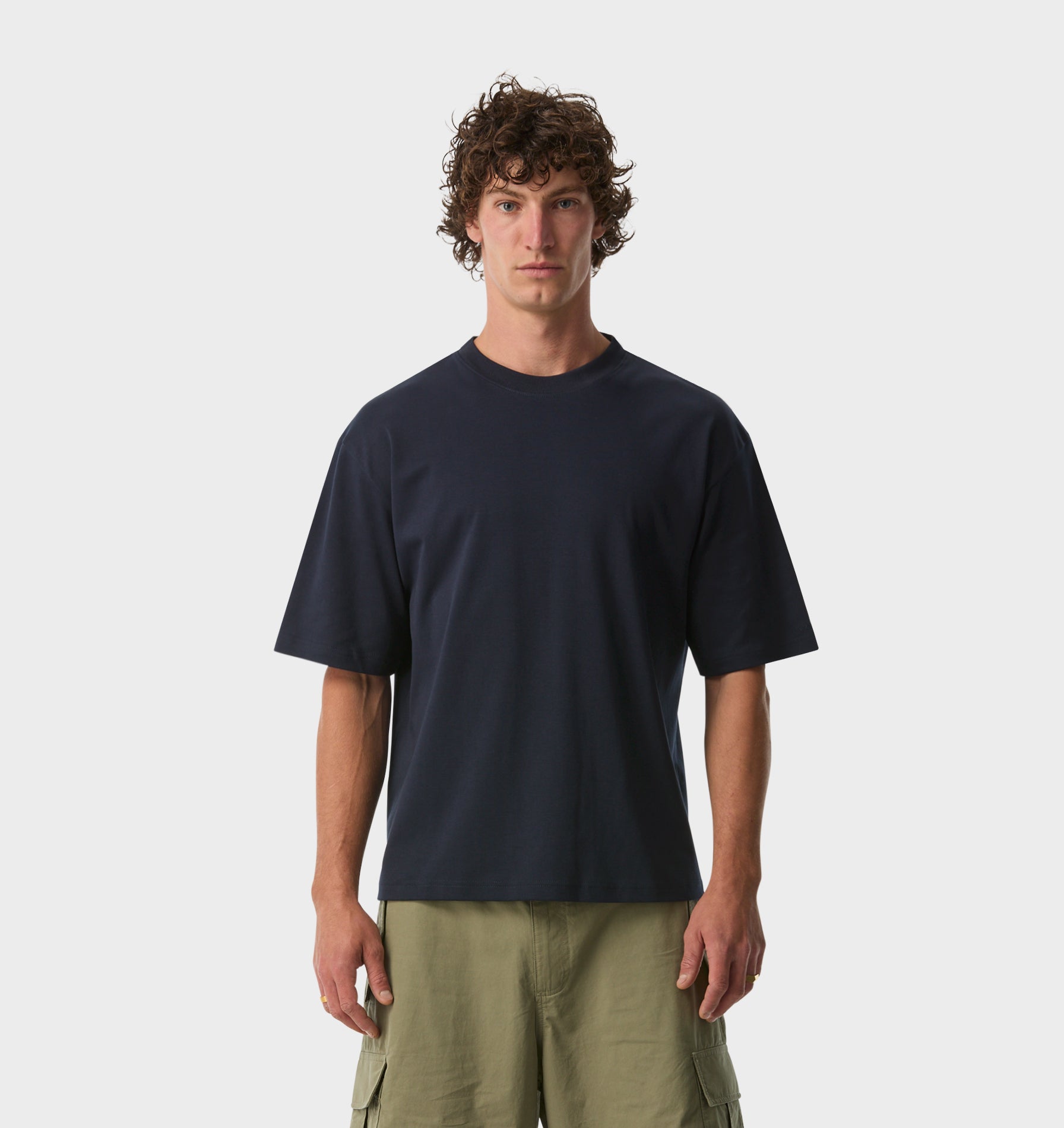 Isaac Oversized Tee - Navy