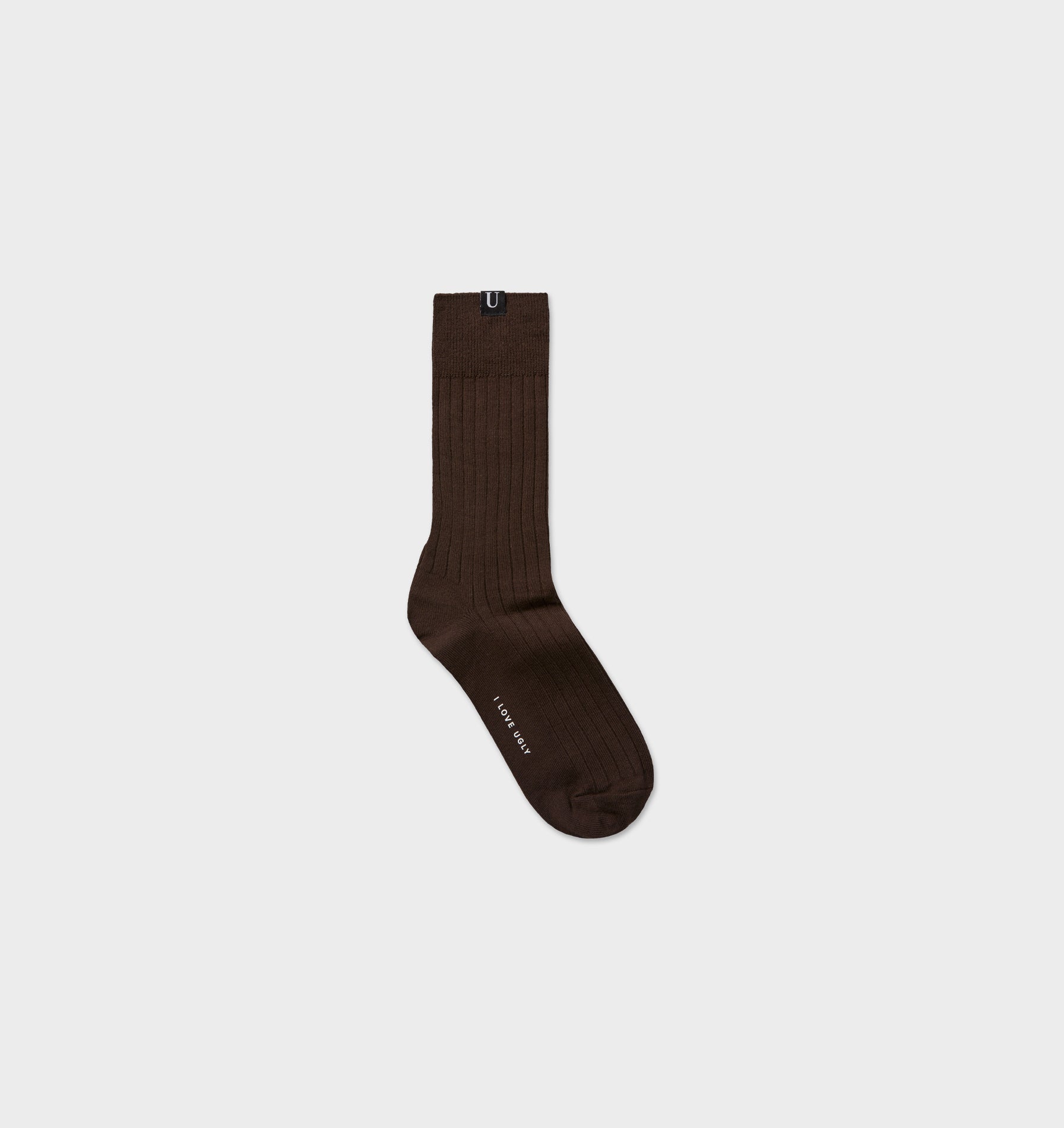 Ribbed Sock - Espresso