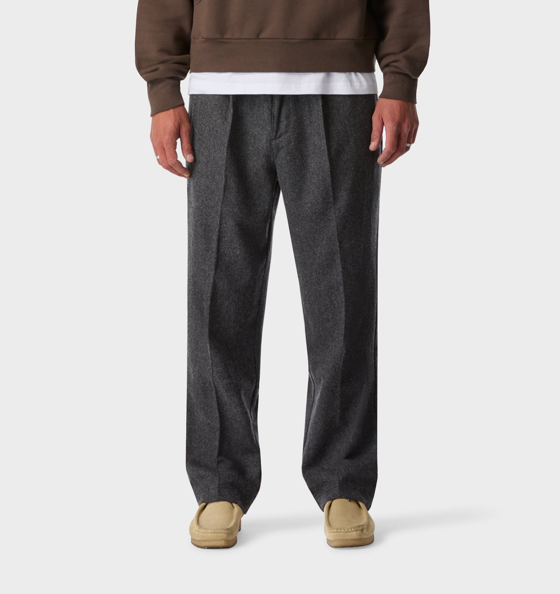 Winston Pant - Charcoal Wool