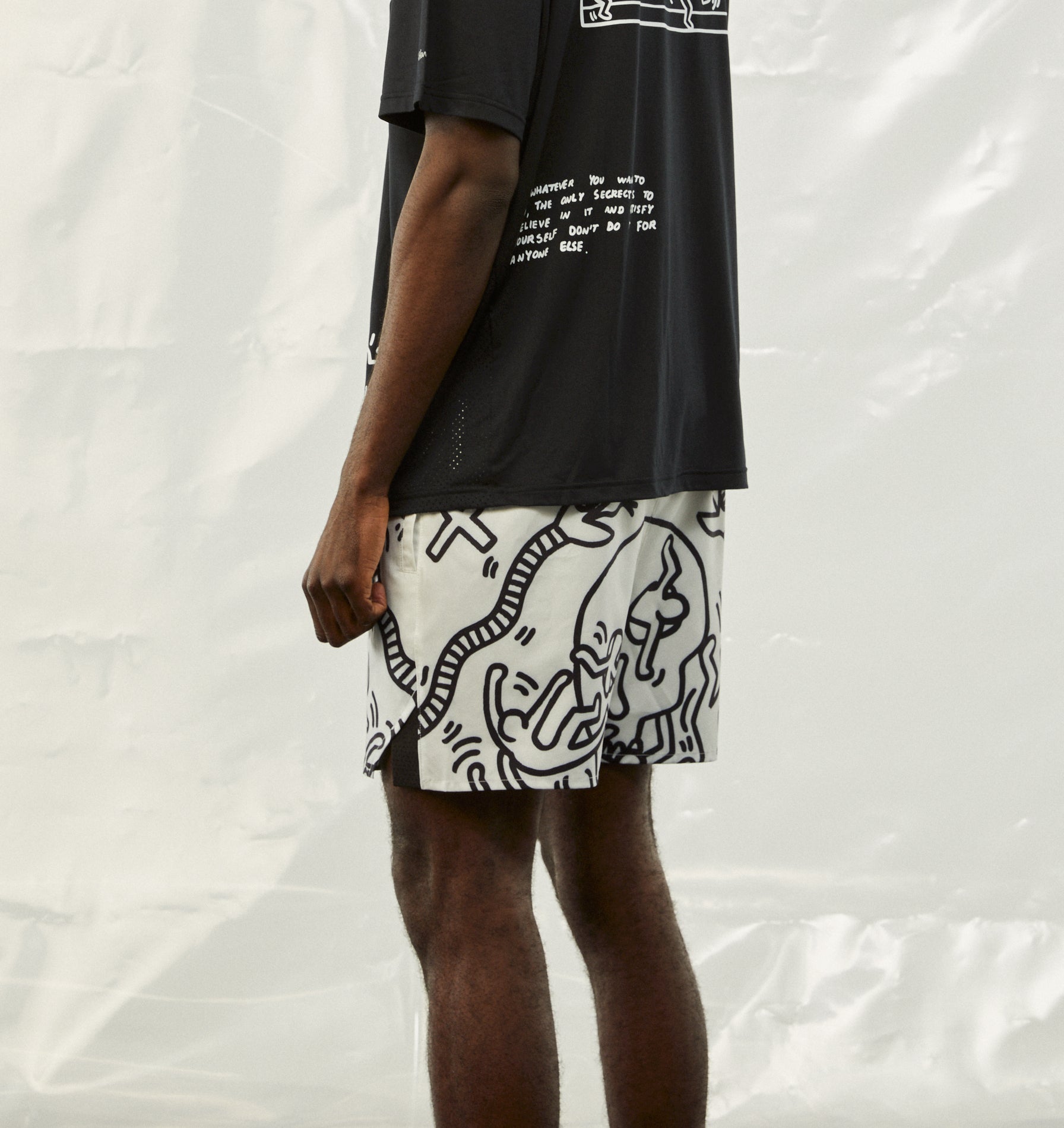 KH Chaos Active 5 Inch Short - Off White