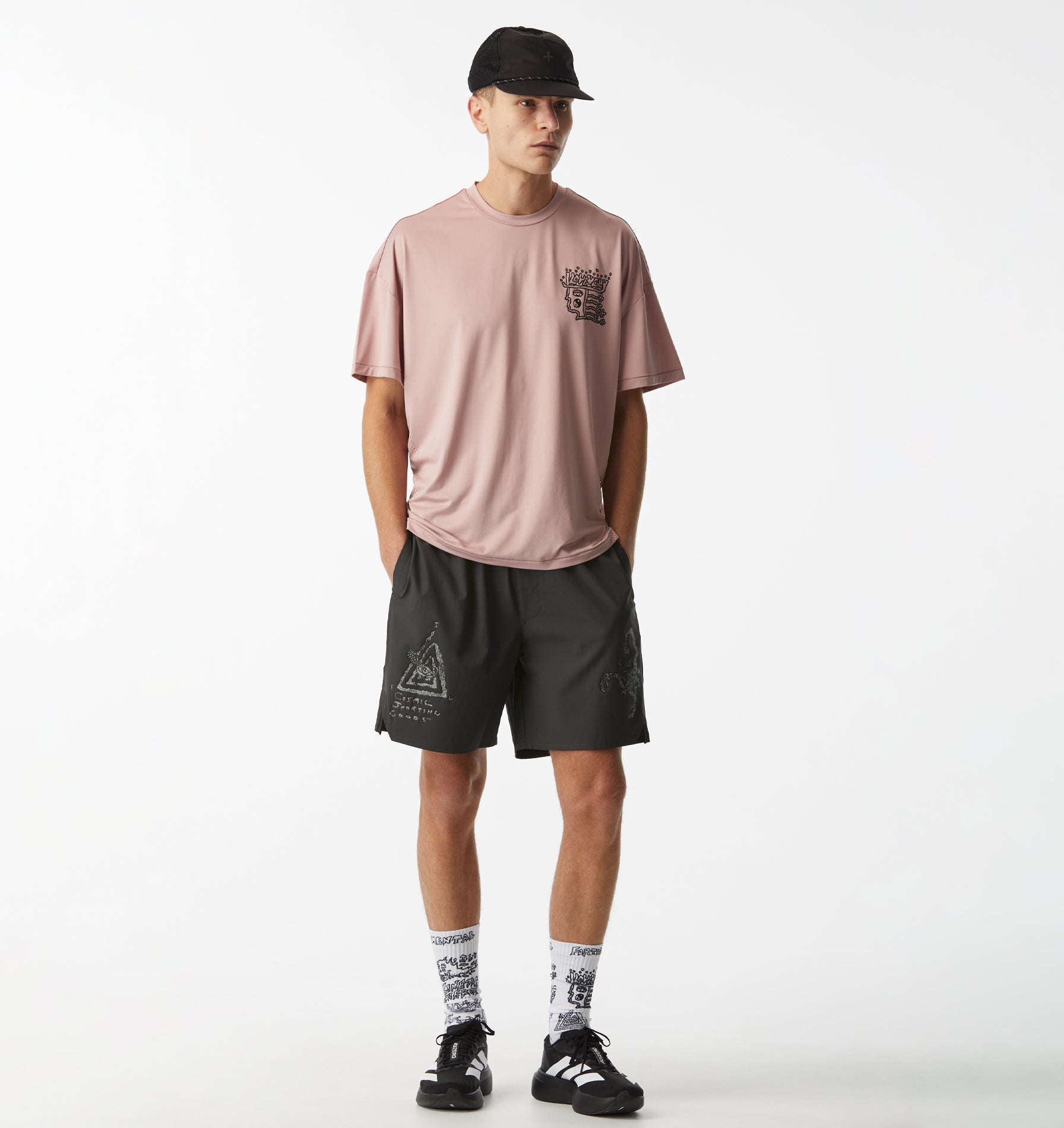 Rebelyuth Active Crop Tee - Dusky Pink