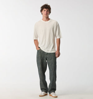 Slub Isaac Tee - White