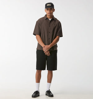 Dawson Boxy SS Shirt - Brown Check