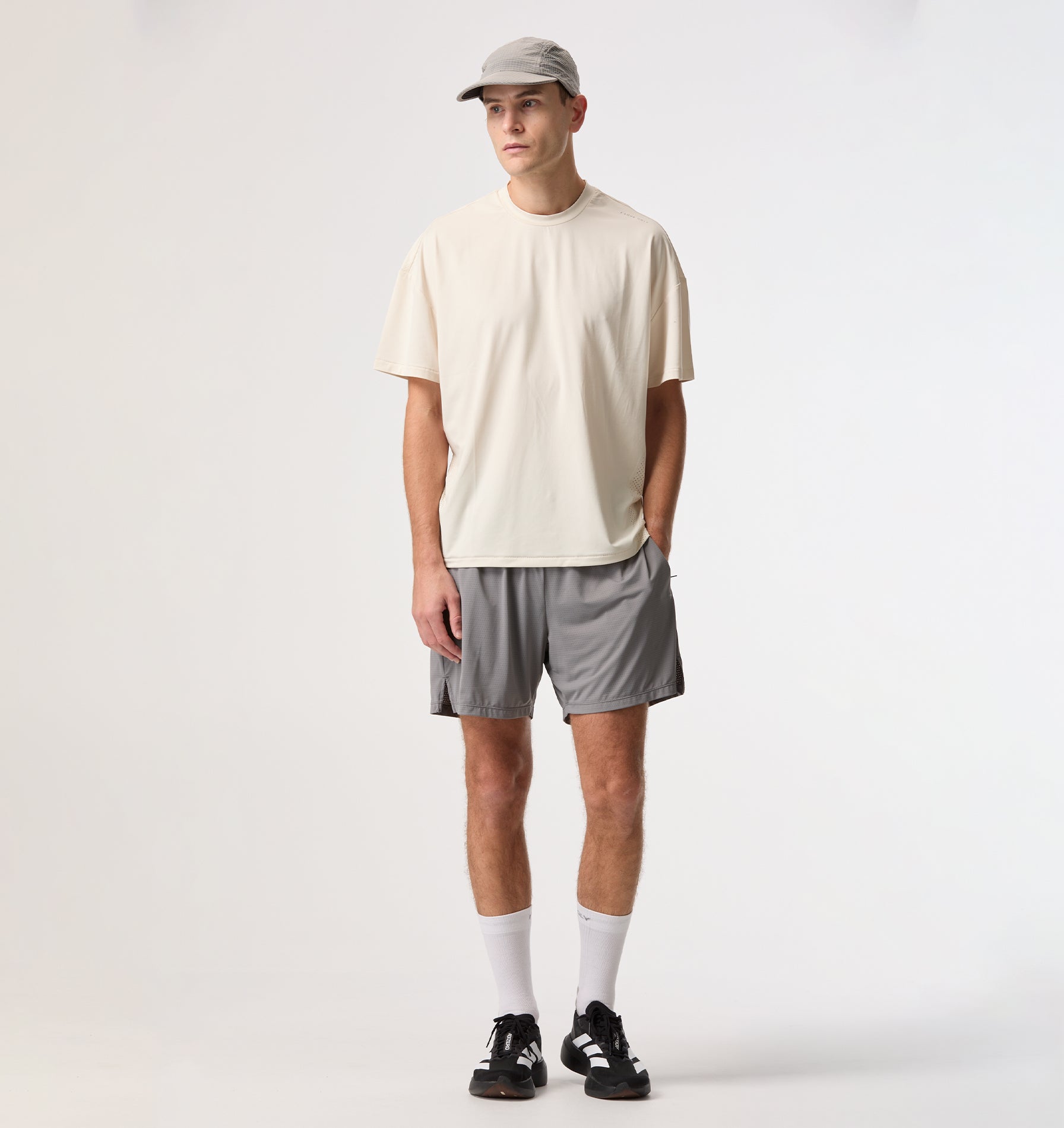 Active Crop Tee - Off White