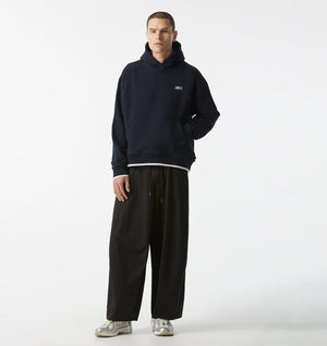 Box Crop Hood - Navy/White