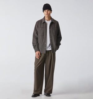 Albert Pleated Pant - Mushroom