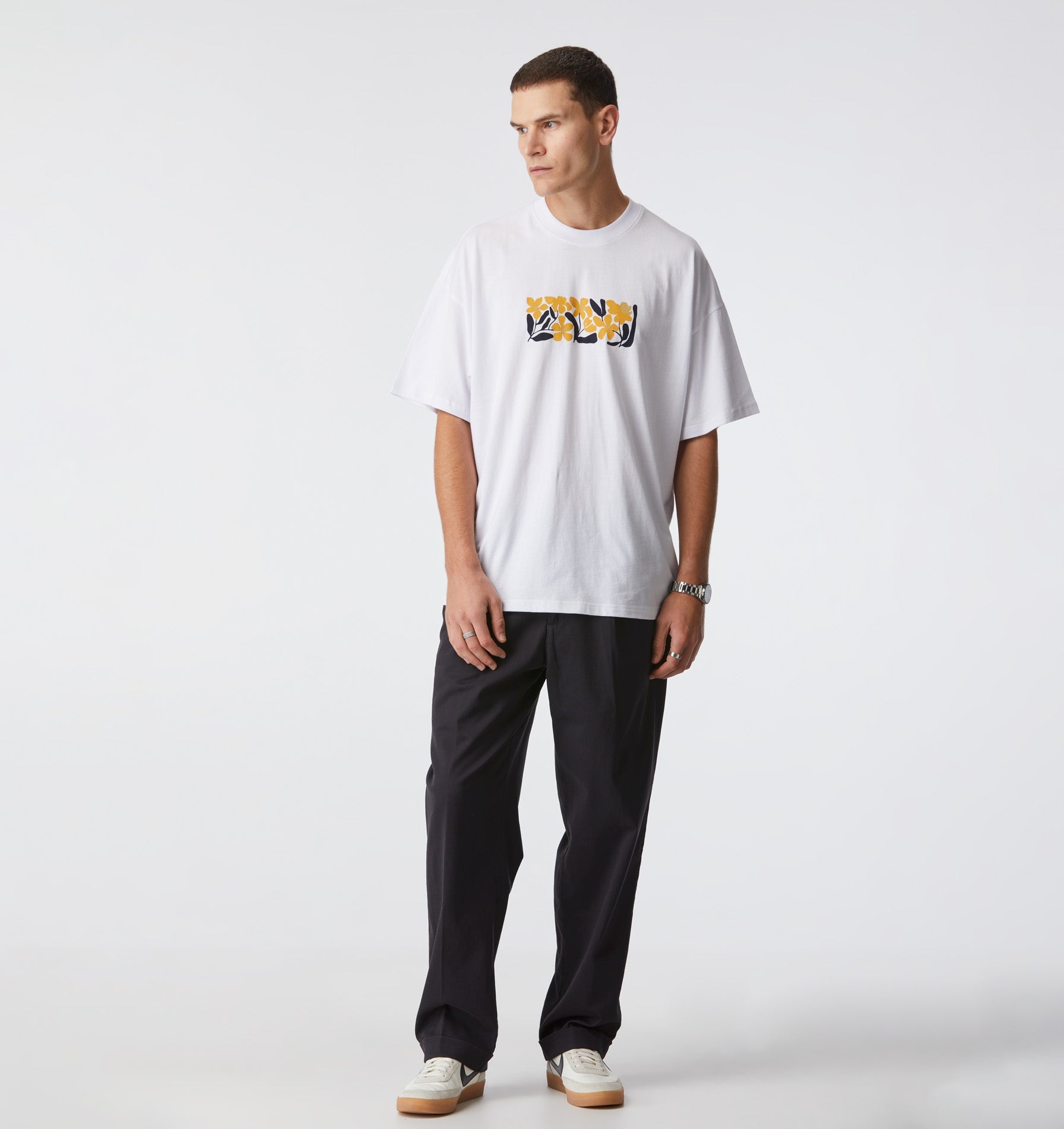 In Bloom Box Tee - White