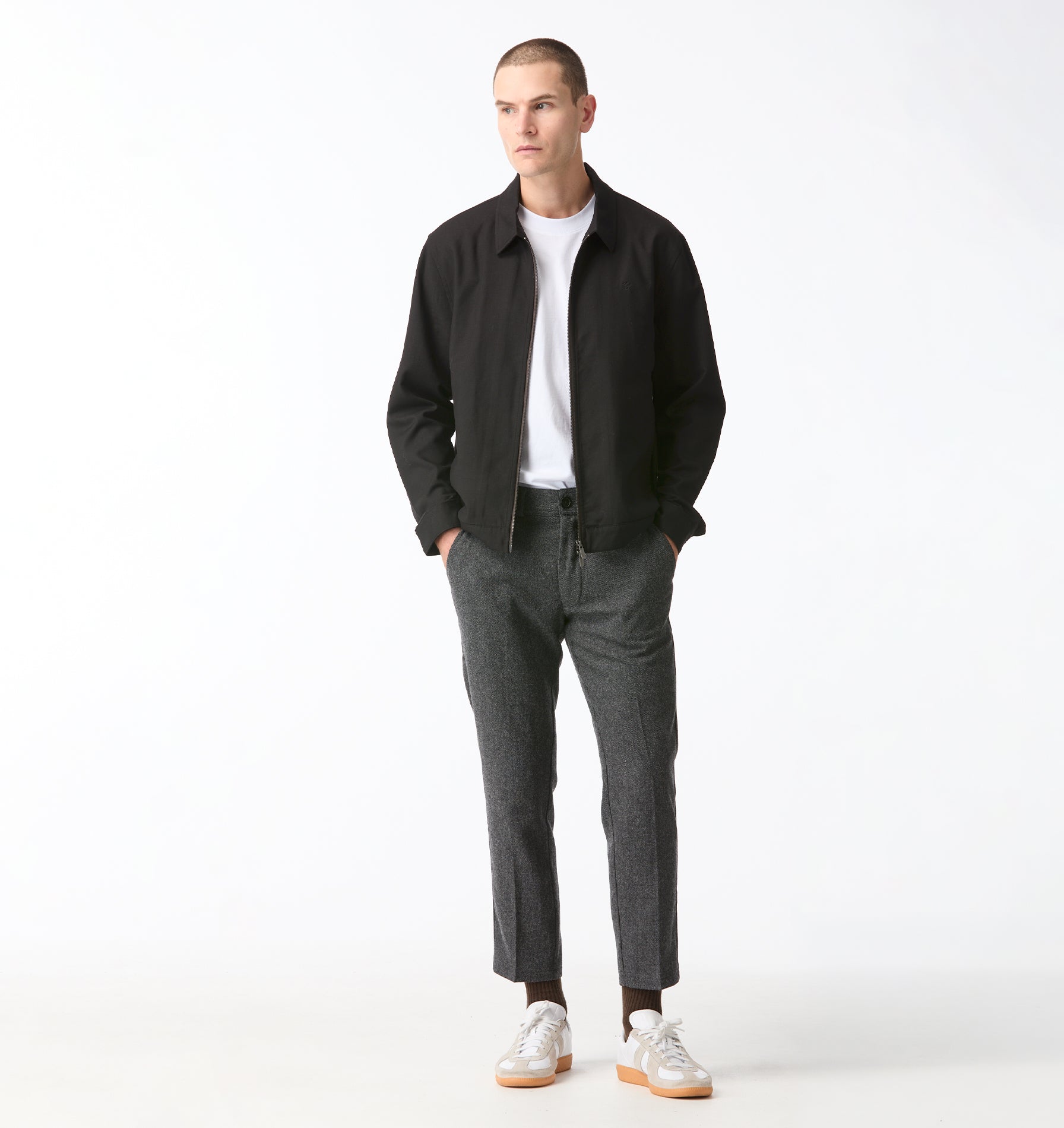 Slim Kobe Pant - Regular - Charcoal Wool
