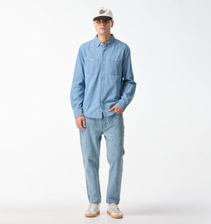 Cropped 90s Denim - Washed Vintage Blue