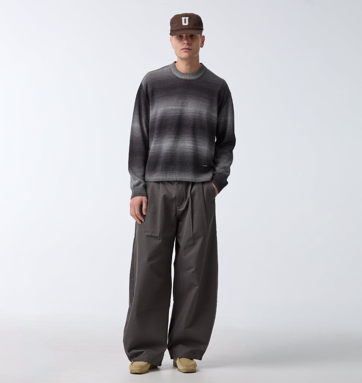 Balloon Pleat Pant - Charcoal Grey