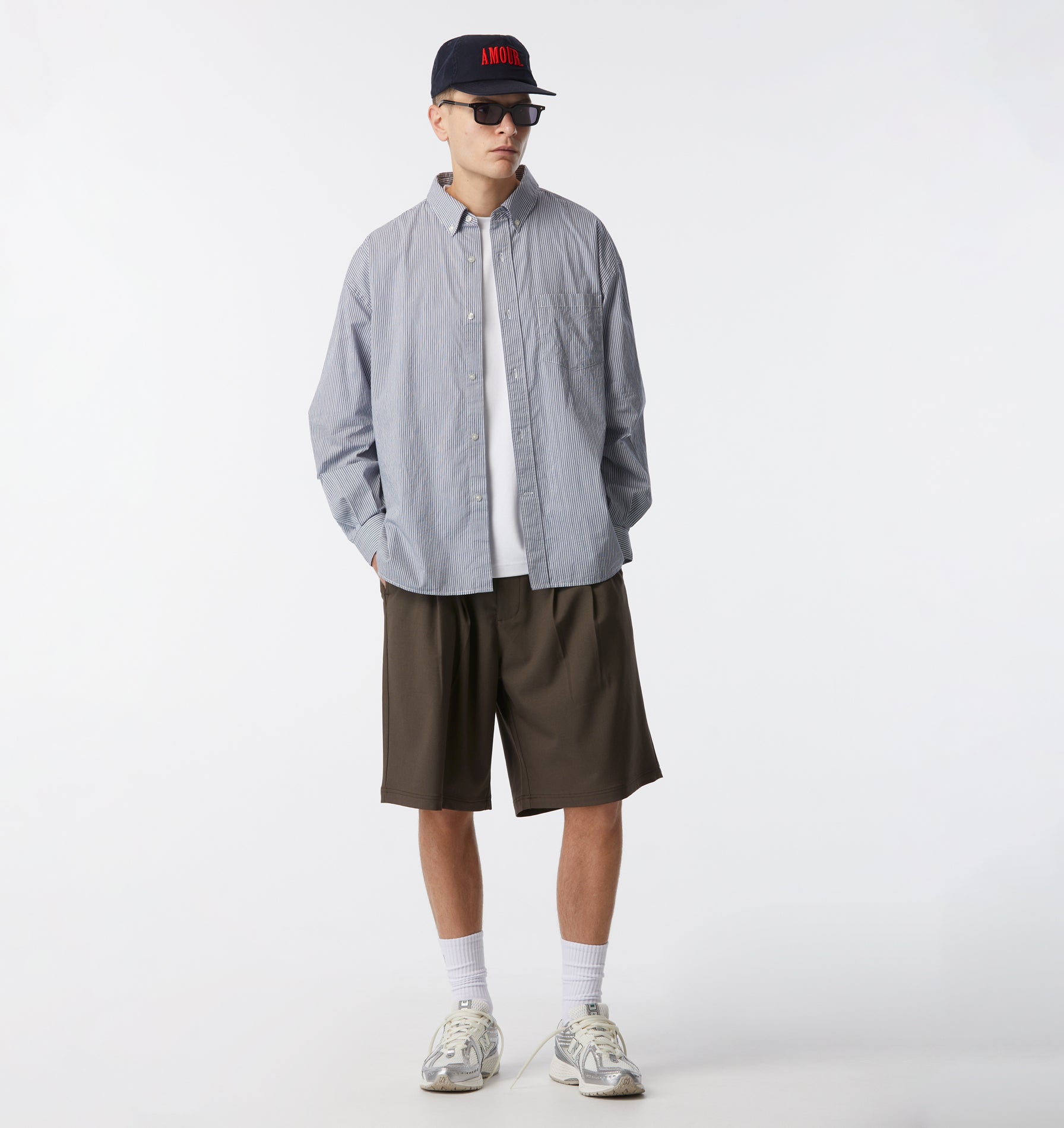 Alby Pleated Short - Mushroom