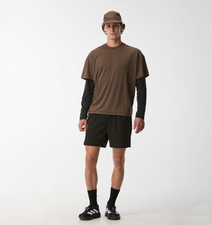 Active Crop Tee - Nutmeg