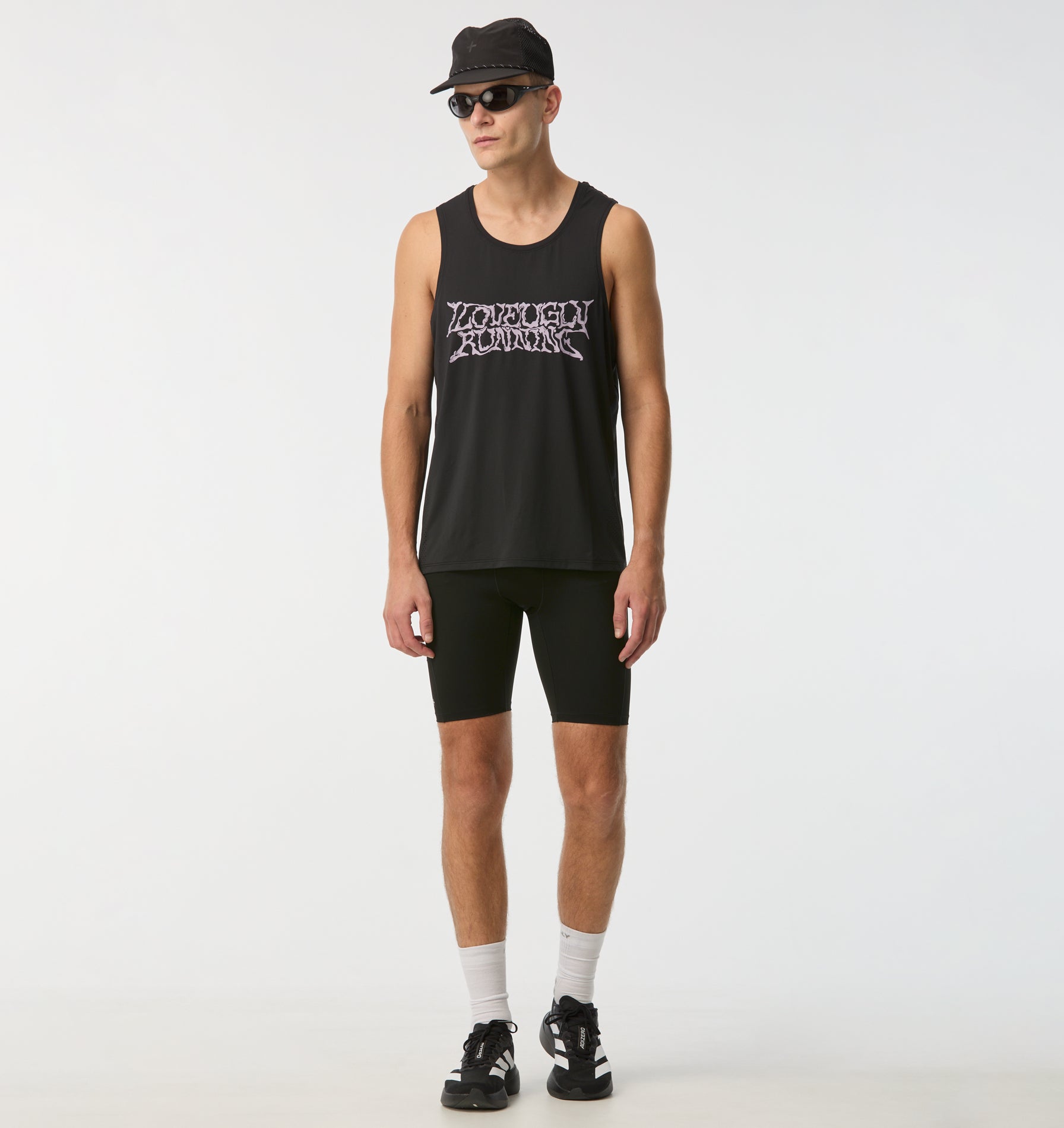 Leo Performance Lined Half Tight - Black