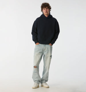 Crop Box Hood - Midnight Navy