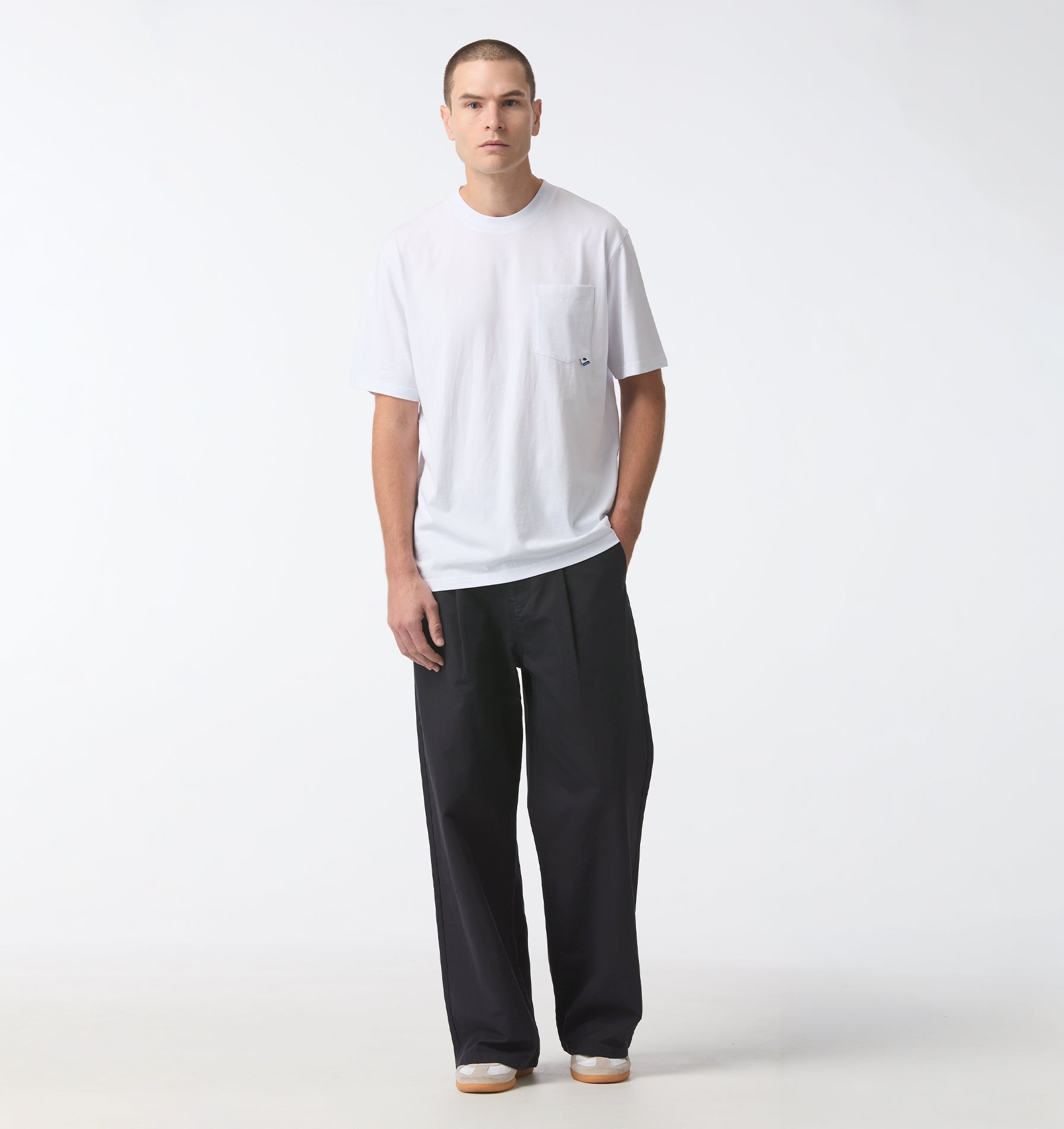 Balloon Pleat Pant - Dark Navy