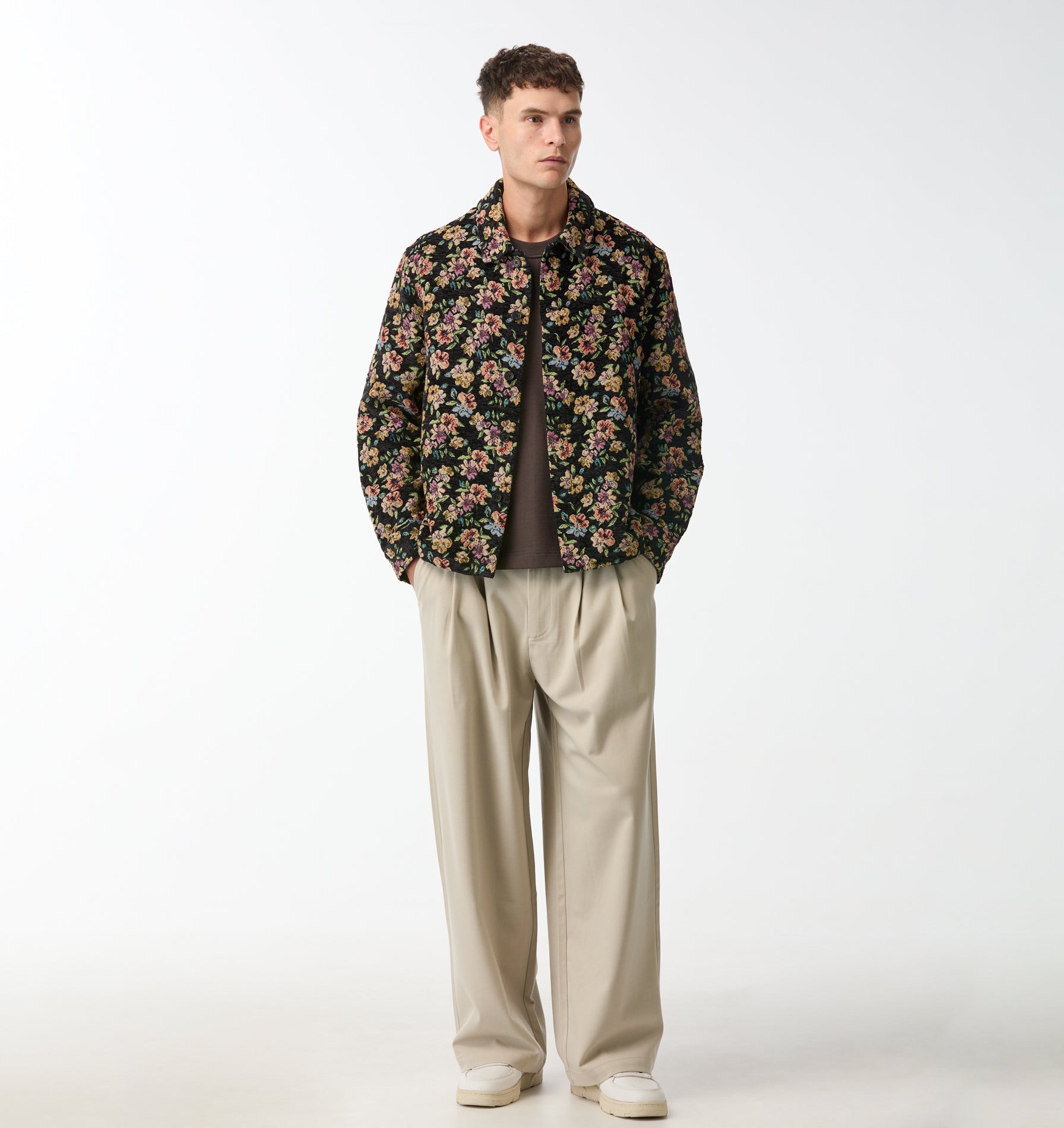 Floral Overshirt - Dark Floral | I Love Ugly US