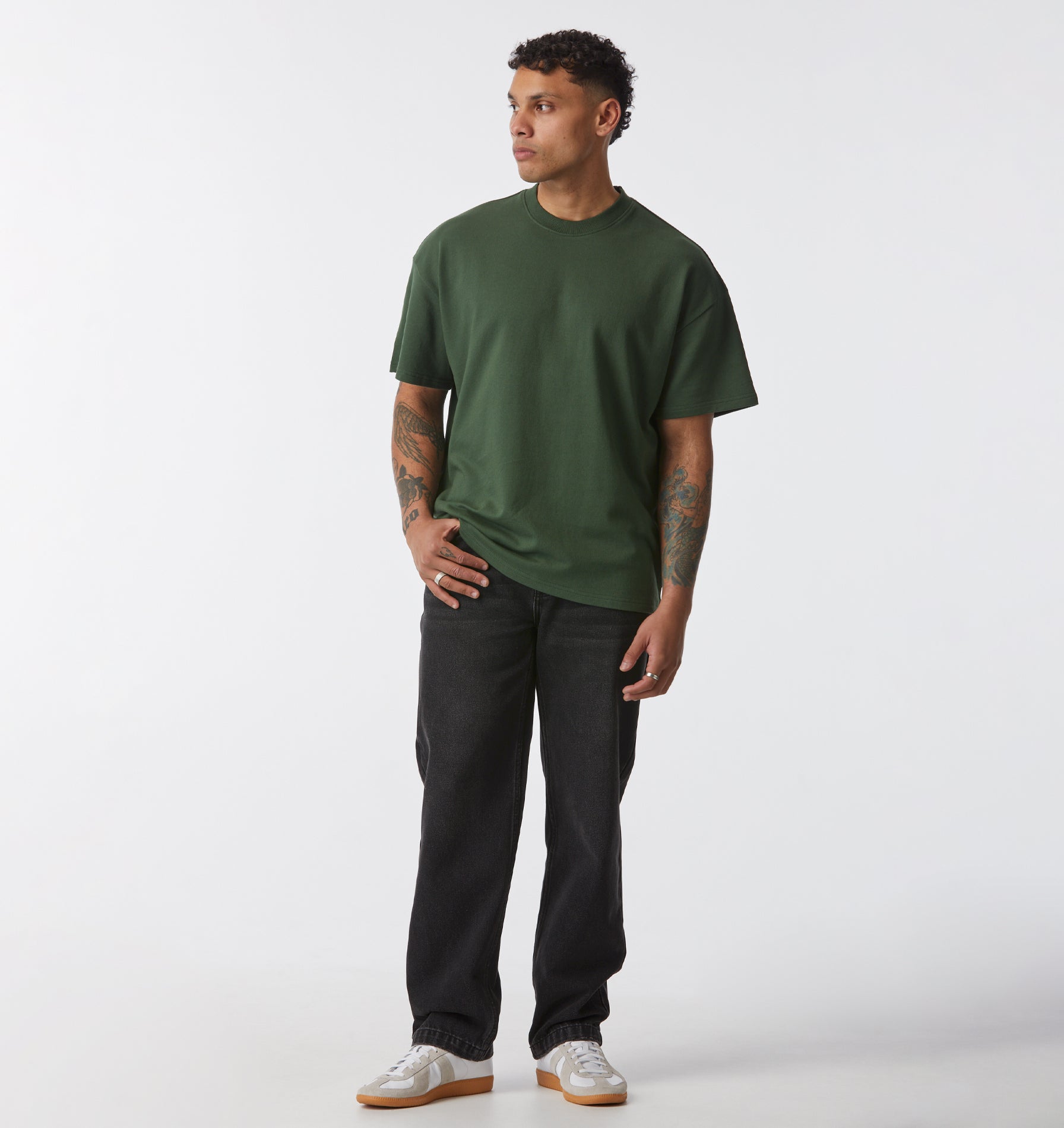 Heavy Box Tee 2.0 - Forest Green