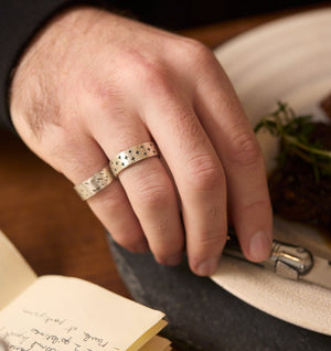 Plus Band Ring - Silver