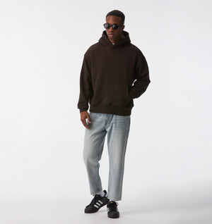 Crop Box Hood - Coffee Bean