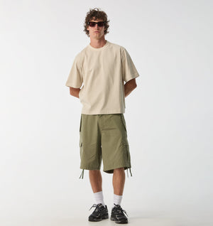 Crop Box Tee - Sandstone