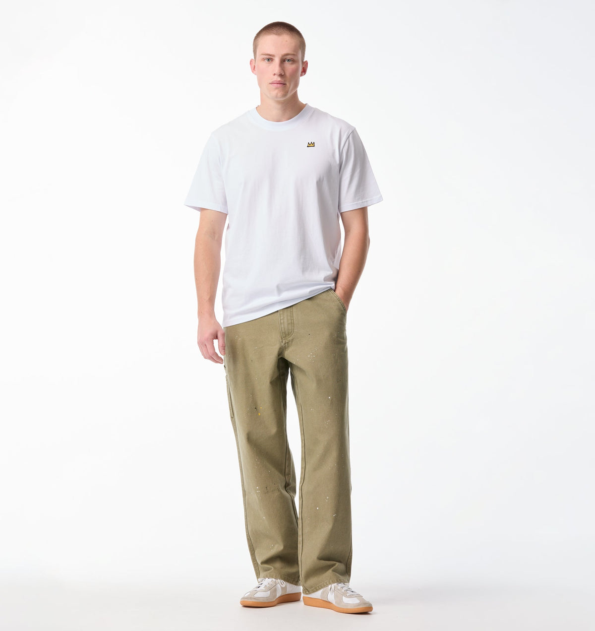 Basquiat Painter Canvas Pant - Faded Green