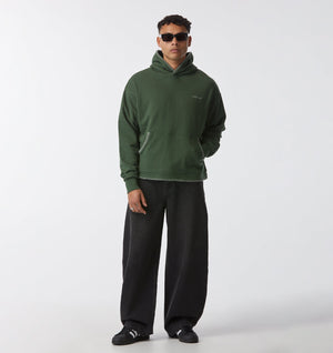 Blanket Stitch Box Hood 2.0 - Forest Green