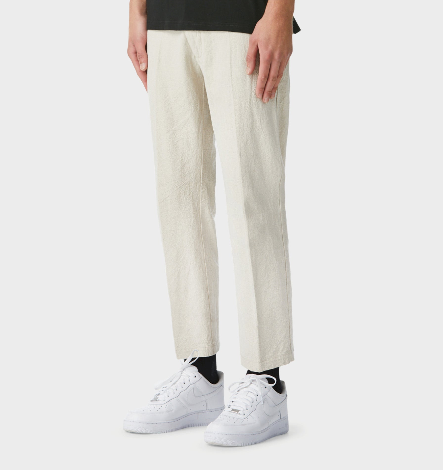 Linen Slim Kobe Pant - Tall Slim Fit Pant in Bone White | I Love