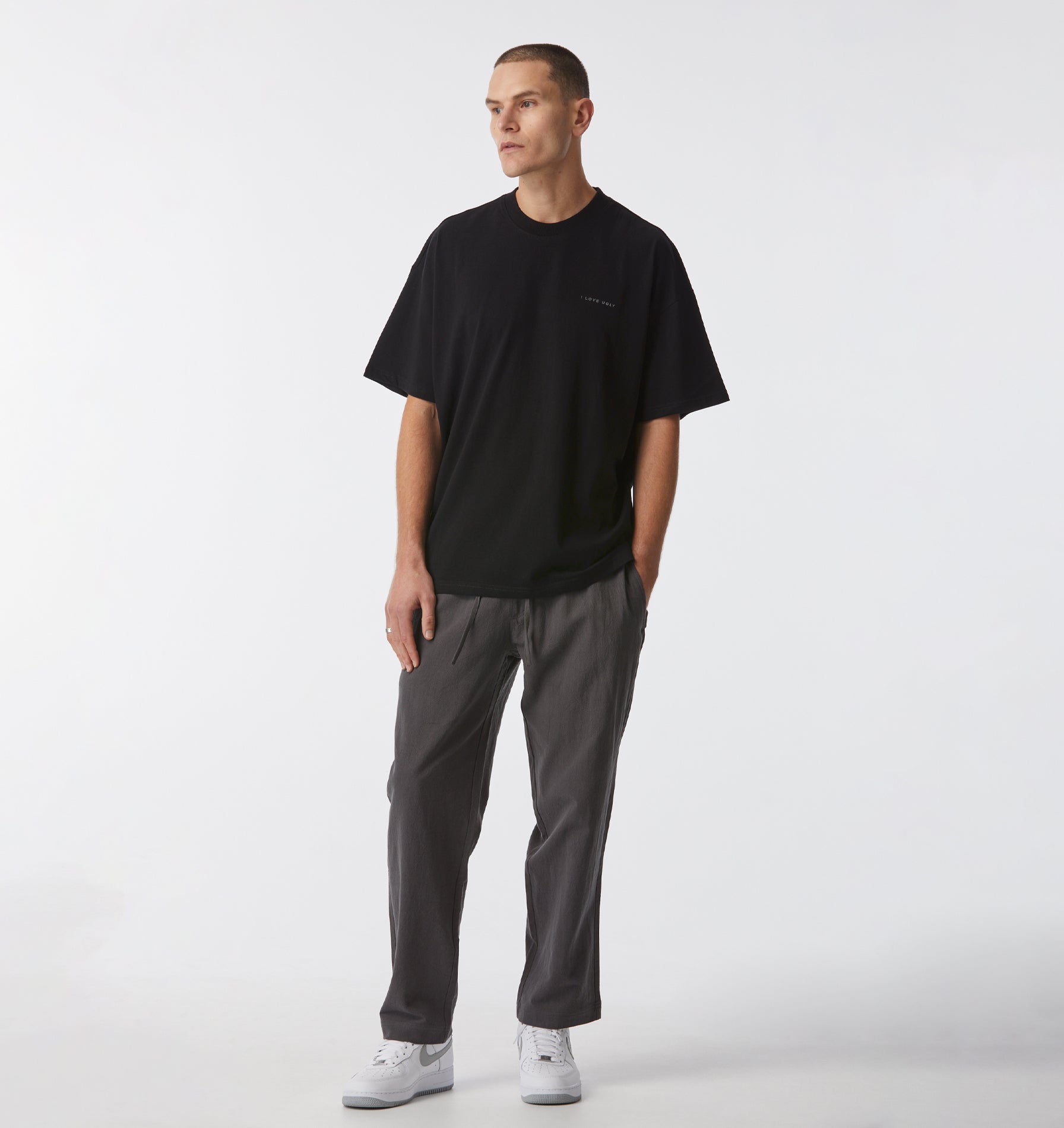 Cooper Linen Pant - Charcoal