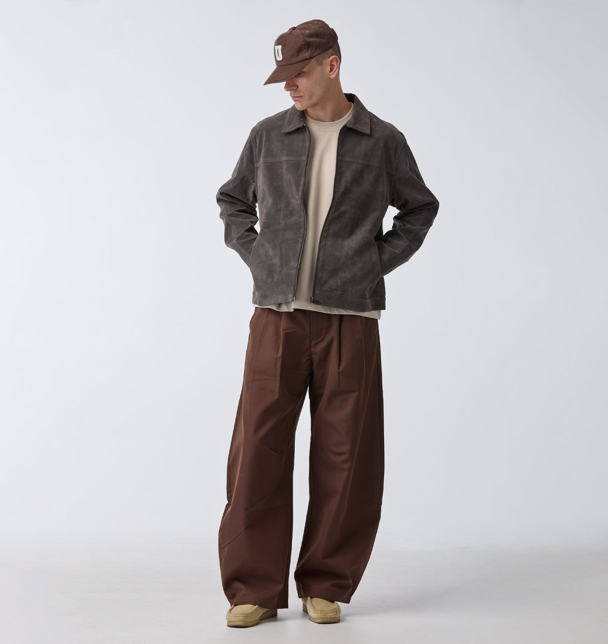 Mason Suede Jacket - Charcoal