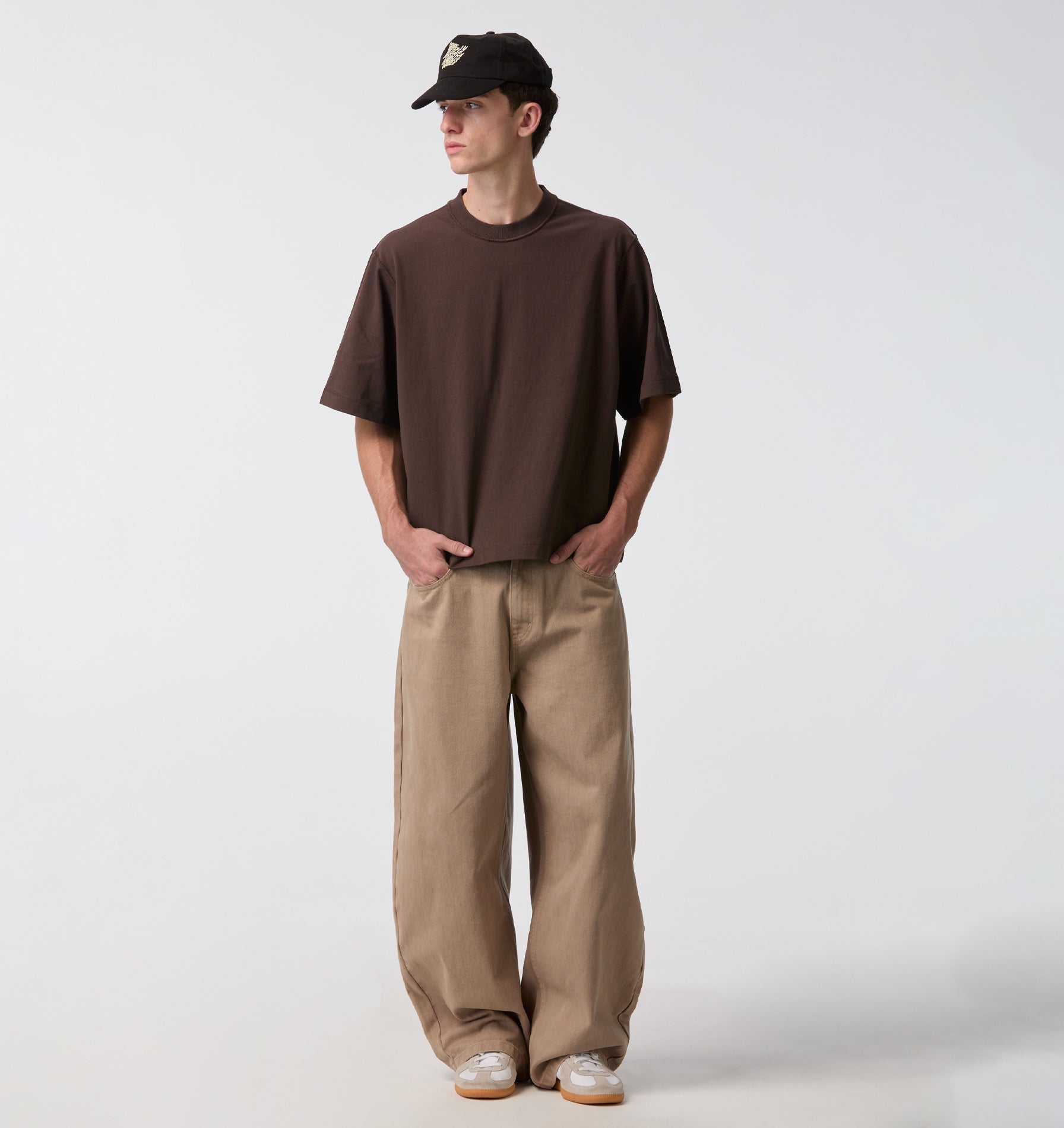 Crop Box Tee - Espresso