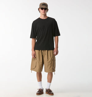 Slub Isaac Tee - Black