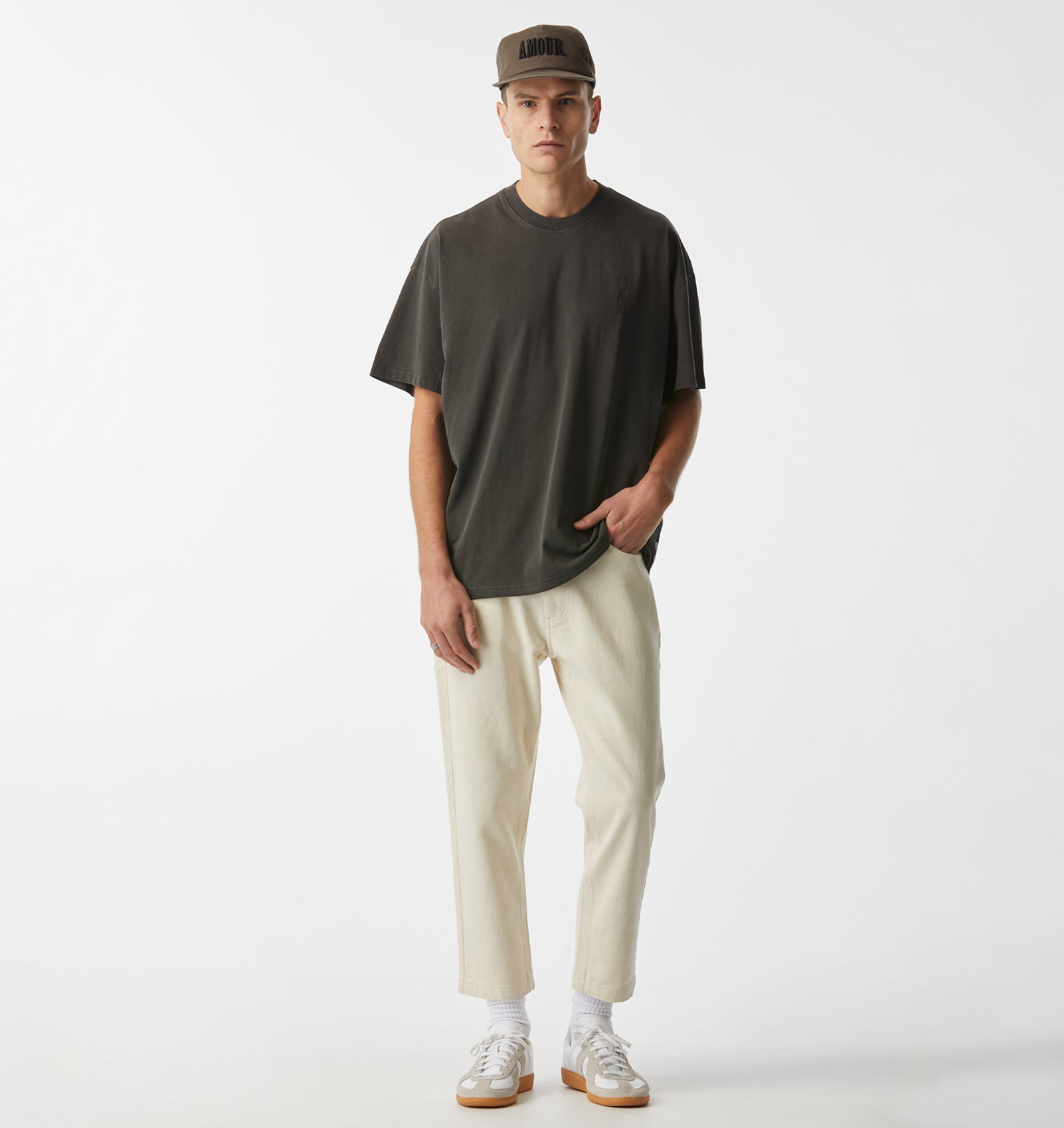 Cropped 90s Denim - Bone