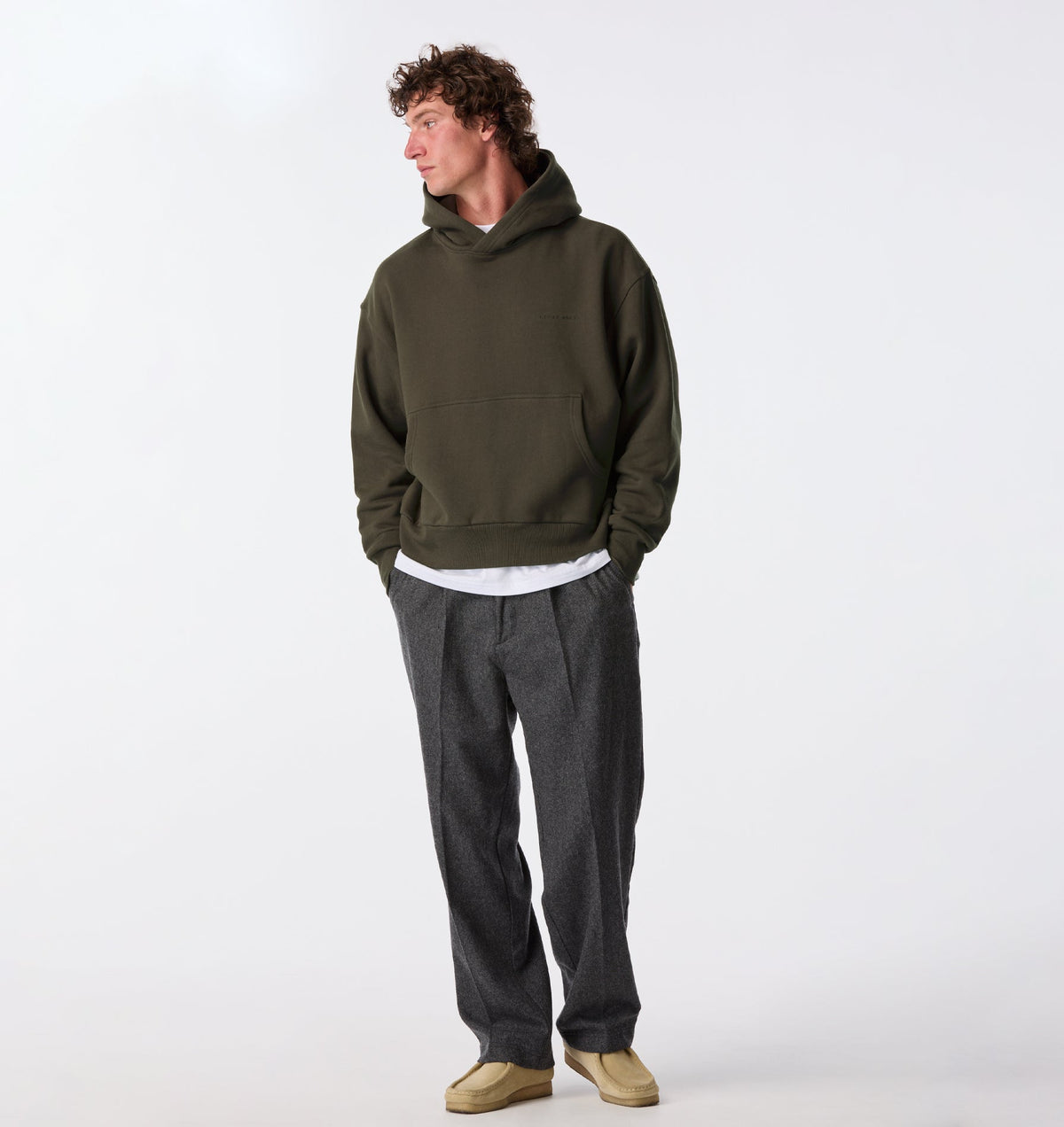 Crop Box Hood - Burnt Olive