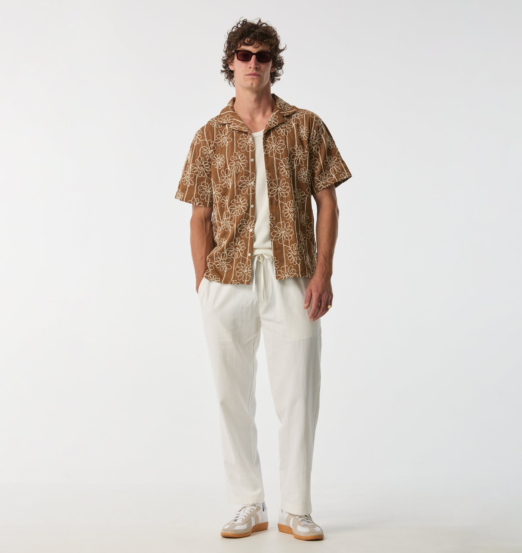 Cooper Linen Pant - White