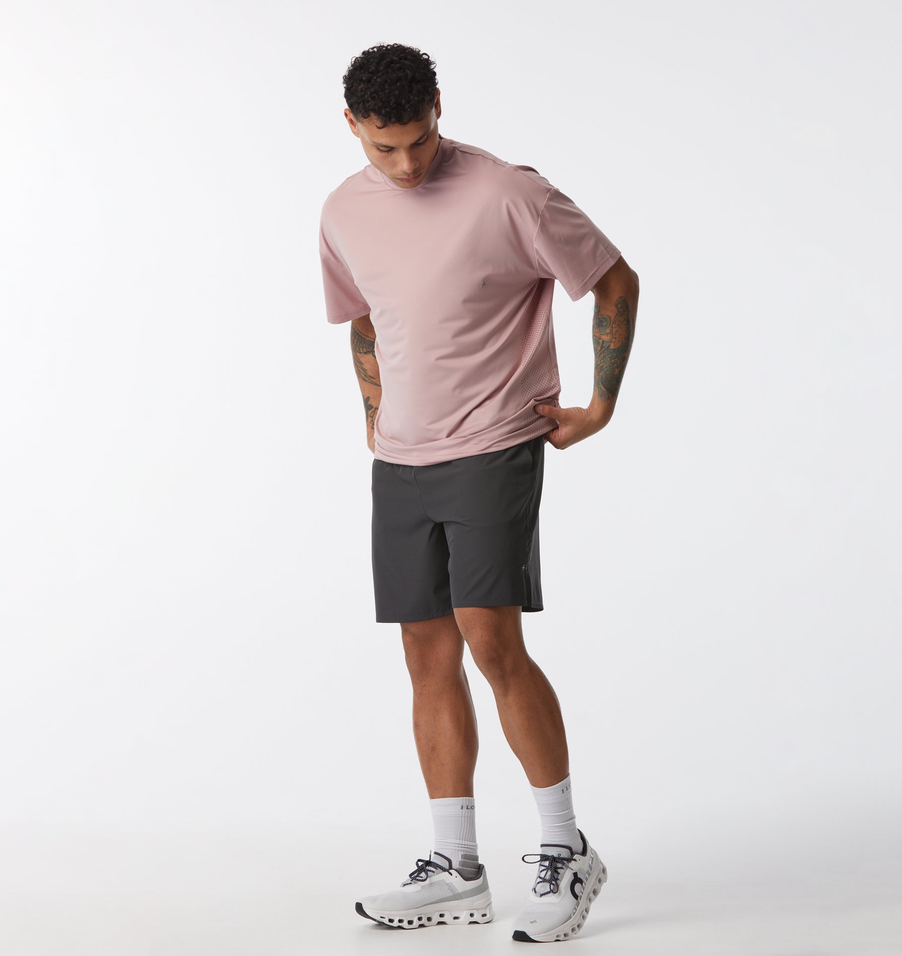 Active Box Tee - Dusky Pink