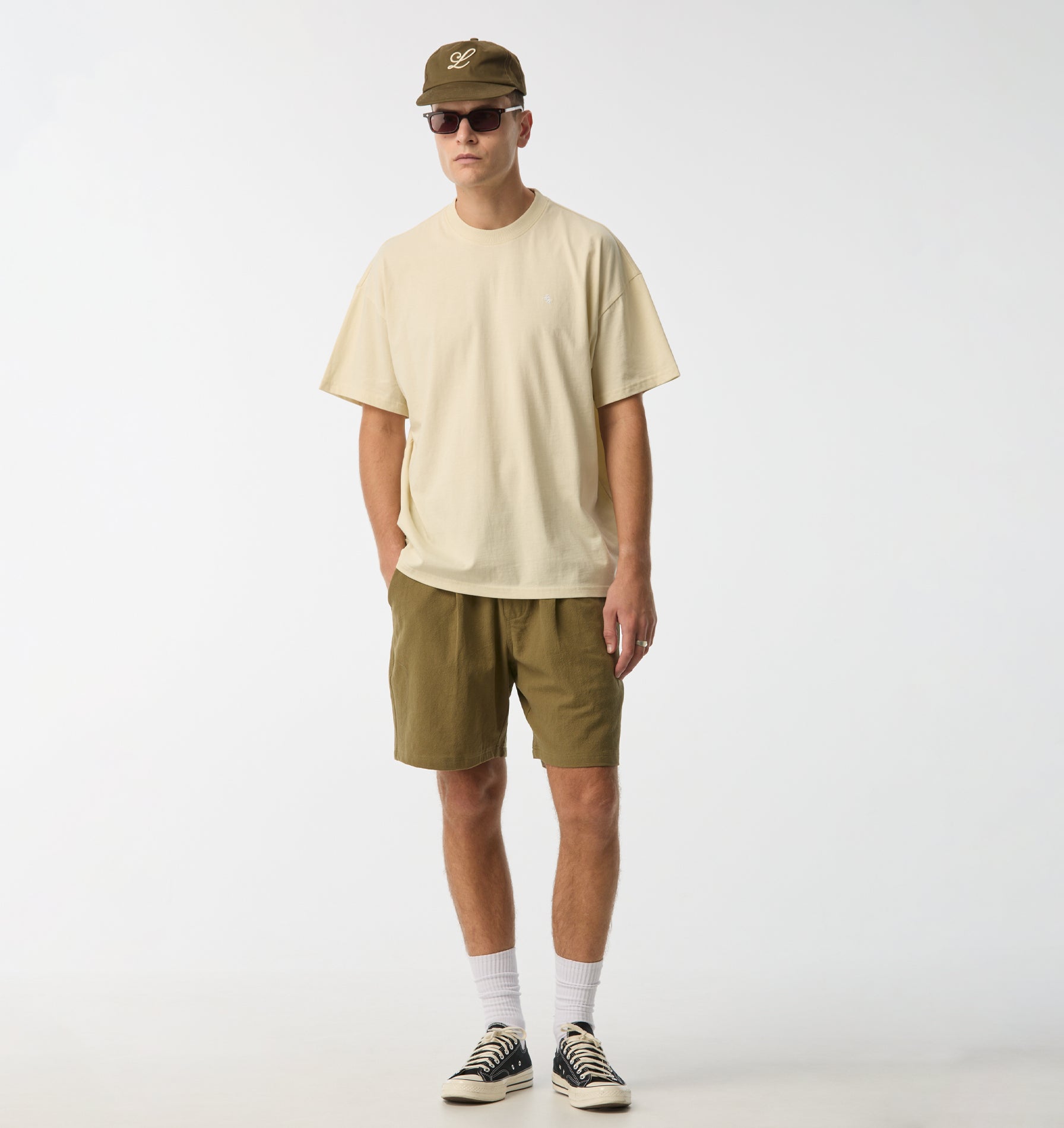 Initial Box Tee 2.0 - Vintage White