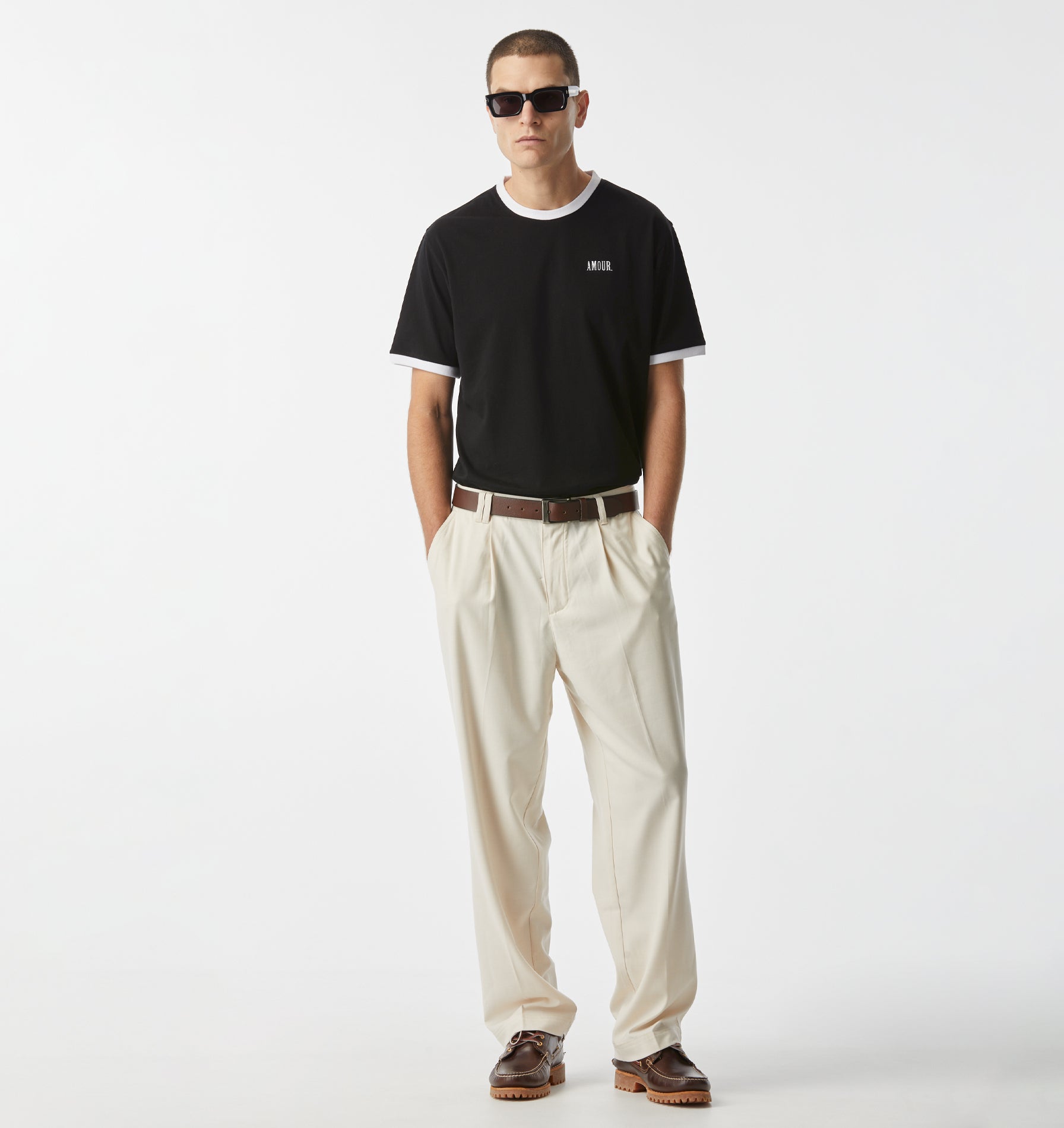 Jeremy Ringer Slim Tee - Black/White