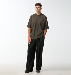 Albert Pleated Pant - Black
