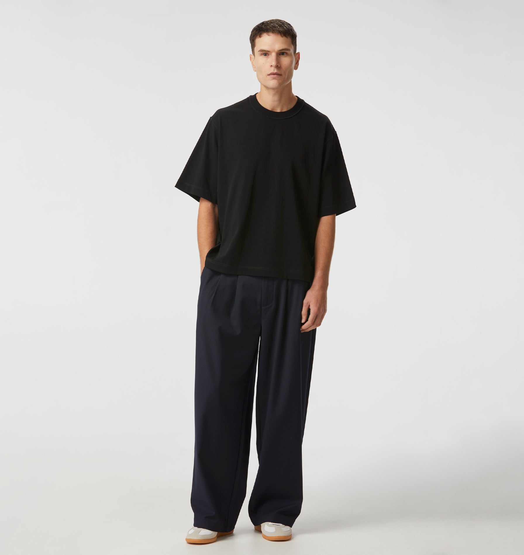 Albert Pleated Pant - Navy