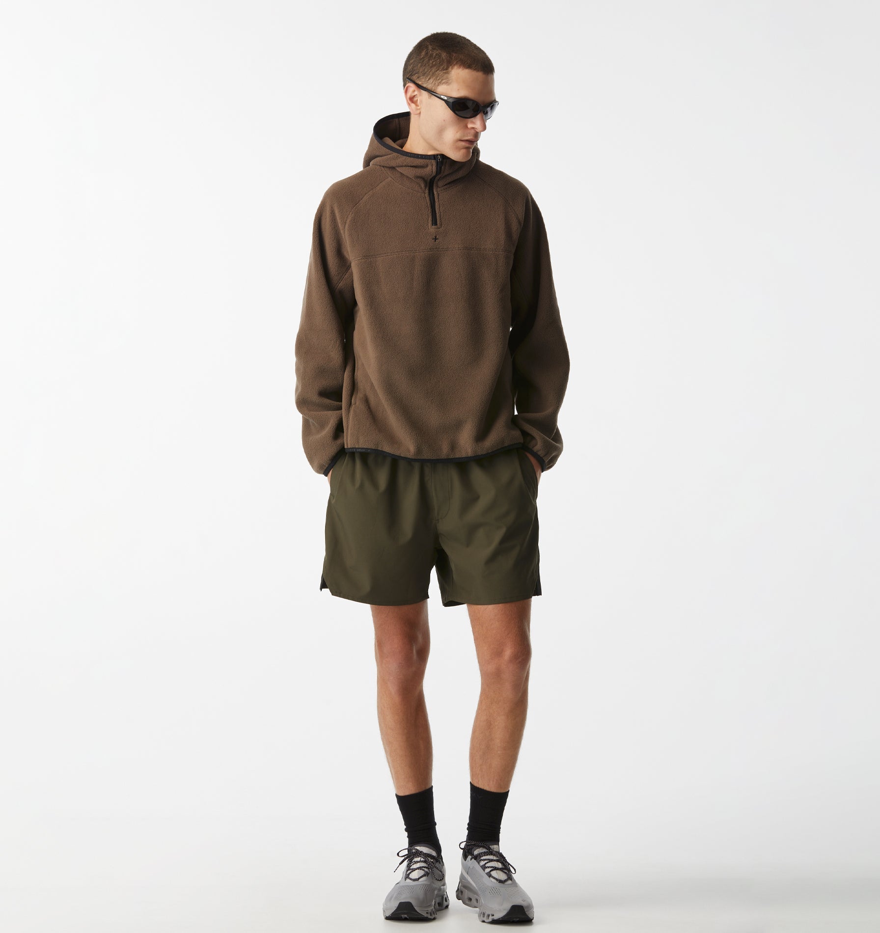 Active Hooded Fleece - Nutmeg